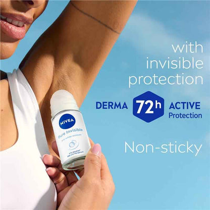 NIVEA Women Deodorant Roll On Pure Invisible 50ml