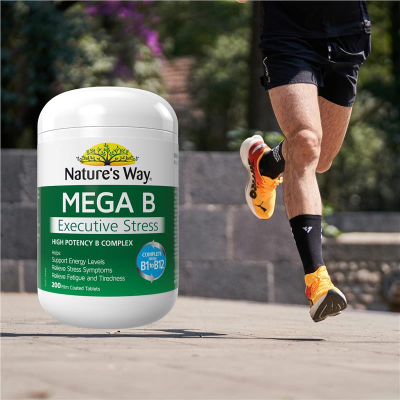 Nature's Way Mega B Executive Stress 200 Tablets