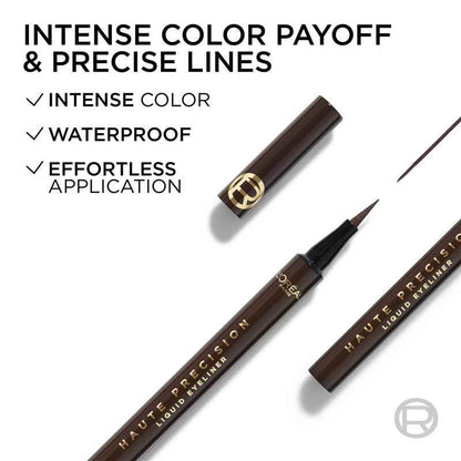 L'Oreal Paris Haute Precision Felt-tip Eyeliner Brun Leather