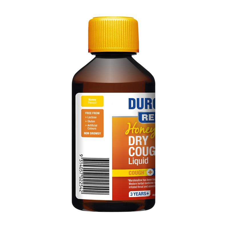 Durotuss Relief + Honey Dry Cough Liquid 200ml