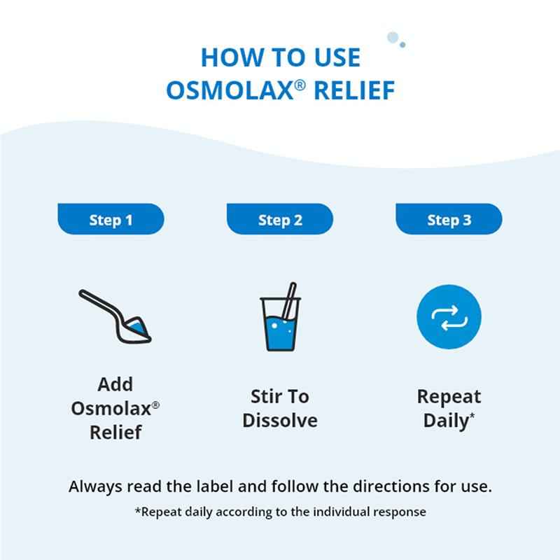 OsmoLax Relief Laxative Powder 49 Dose 833g - Macrogol Constipation Relief with No Salty Taste, Flavour Free & Salt Free
