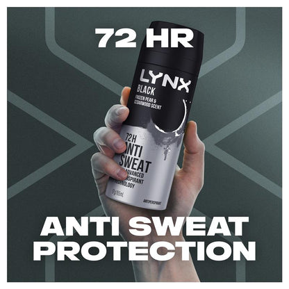 Lynx Deodorant Antiperspirant Black 165ml