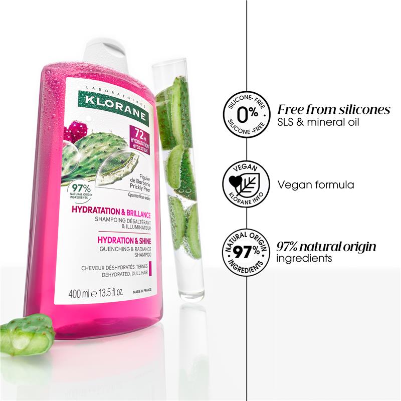 Klorane Hydration & Shine Shampoo with Prickly Pear 400ml