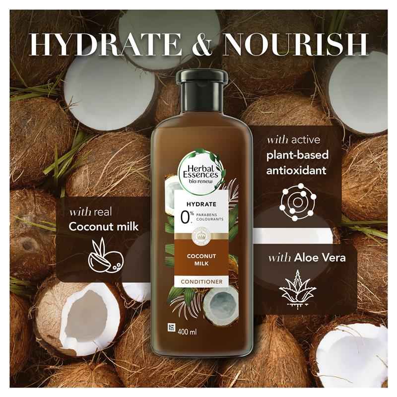 Herbal Essences Bio Renew Hydrate Coconut Milk Conditioner 400ml