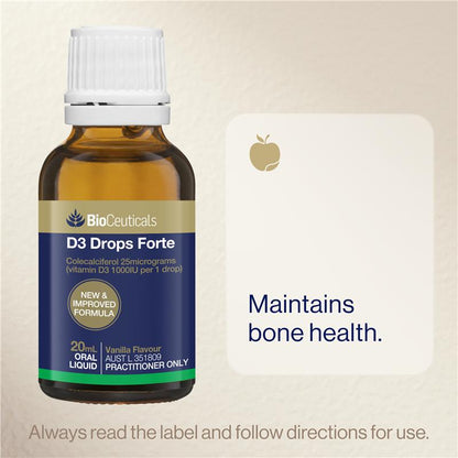 Bioceuticals D3 Drops Forte 20ml New - GimmeNow