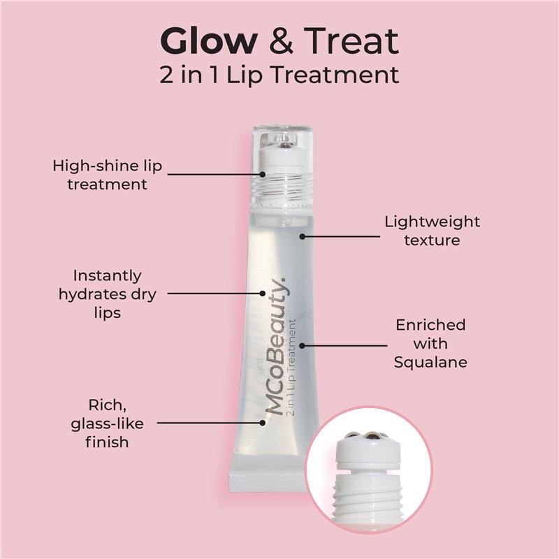 MCoBeauty Glow & Treat 2-In-1 Treatment Lip Oil Coconut
