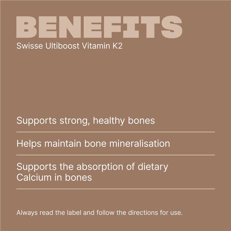 Swisse Ultiboost Vitamin K2 60 Capsules