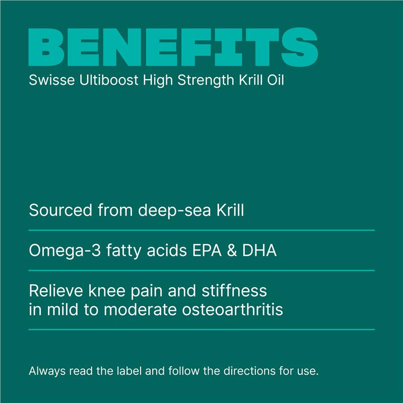 Swisse High Strength Krill Oil 60 Capsules Exclusive Size