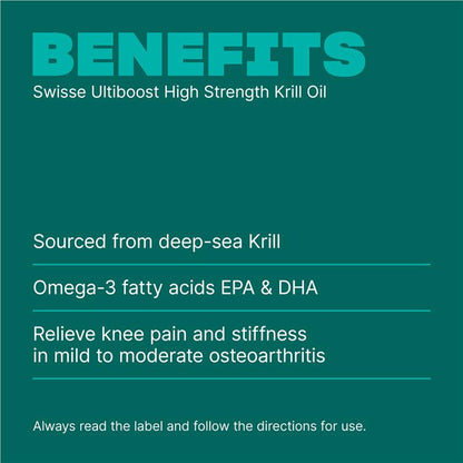 Swisse High Strength Krill Oil 60 Capsules Exclusive Size