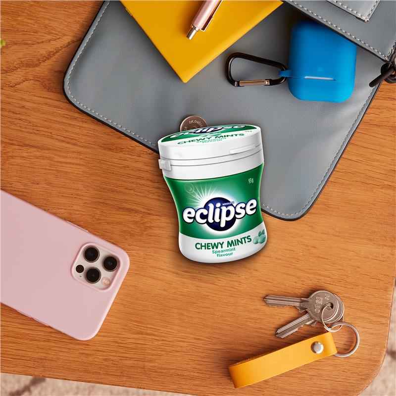 Eclipse Spearmint Chewy Mints 46 Piece Bottle