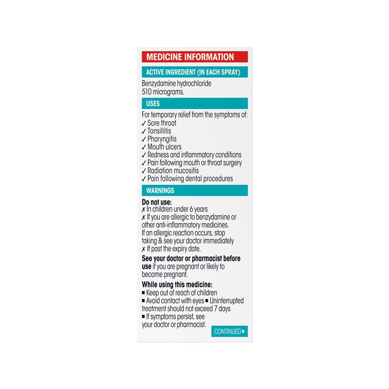 Difflam Forte Sore Throat Spray 88 Sprays 15mL