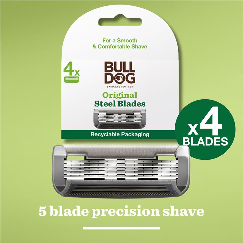 Bulldog Original Steel Blades 4 Pack