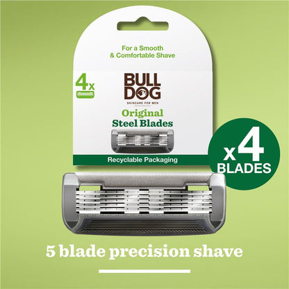 Bulldog Original Steel Blades 4 Pack