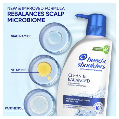 Head & Shoulders Clean & Balanced Shampoo 660ml