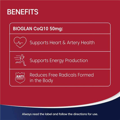 Bioglan CoQ10 50mg 200 Capsules
