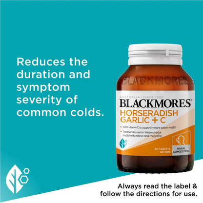 Blackmores Horseradish Garlic + C 90 Tablets