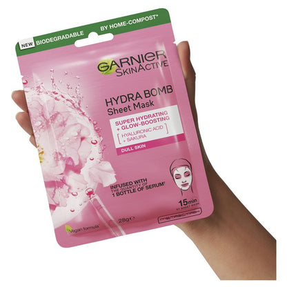 Garnier Hydra Bomb Hyaluronic Acid + Sakura Sheet Mask