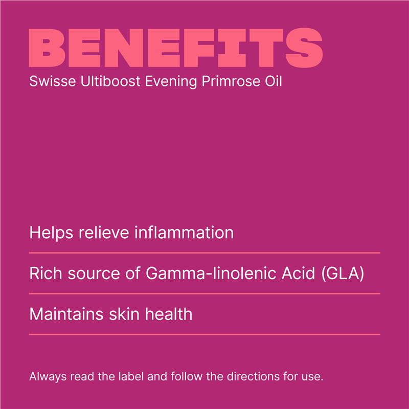 Swisse Ultiboost Evening Primrose Oil 200 Capsules