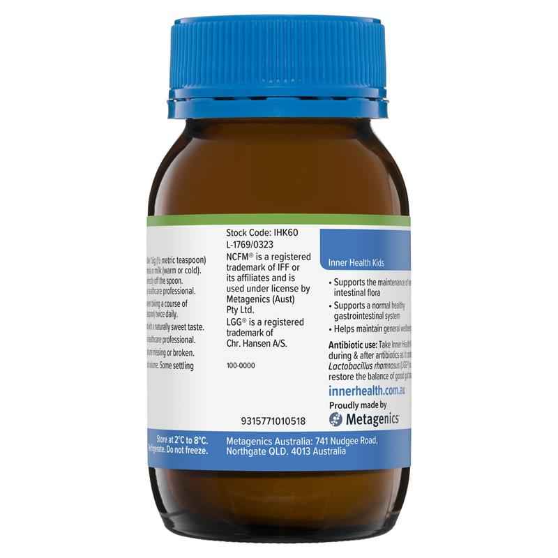 Inner Health Kids 60g Probiotic Powder Fridge Line