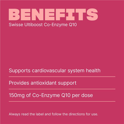 Swisse Ultiboost Co-Enzyme Q10 150mg 50 Capsules