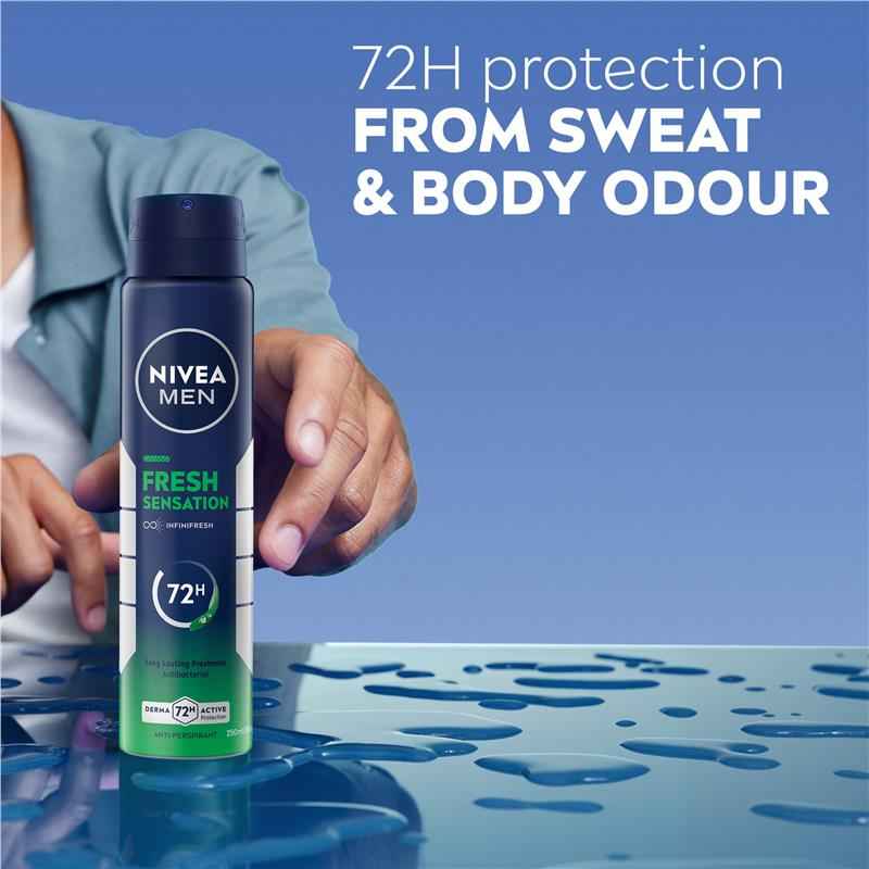 NIVEA MEN Deodorant Fresh Sensation 72hr 250ml