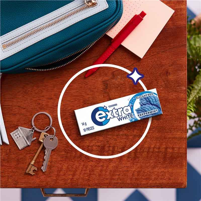 Extra White Peppermint Gum 10 piece
