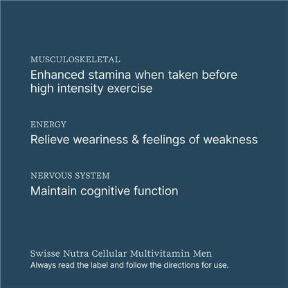 Swisse Nutra Cellular Multivitamin Men 90 Tablets