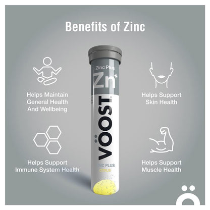 Voost Zinc Plus Effervescent 20 Tablets