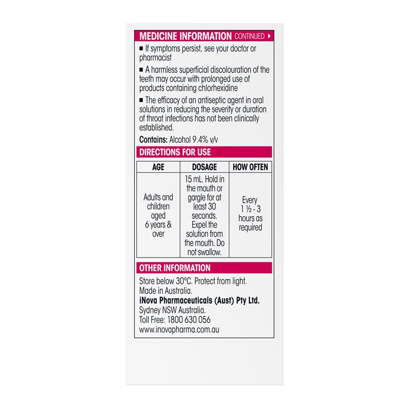 Difflam Plus Sore Throat & Mouth Solution Mint 200ml