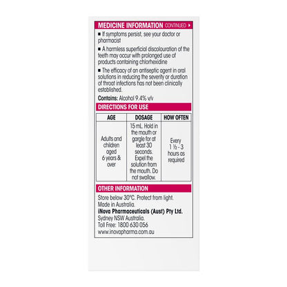Difflam Plus Sore Throat & Mouth Solution Mint 200ml