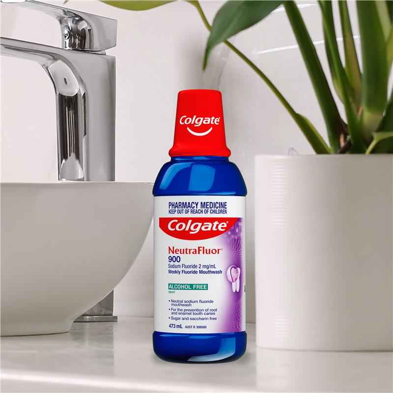 Colgate NeutraFluor Alcohol Free 900 Mouthwash 473ml