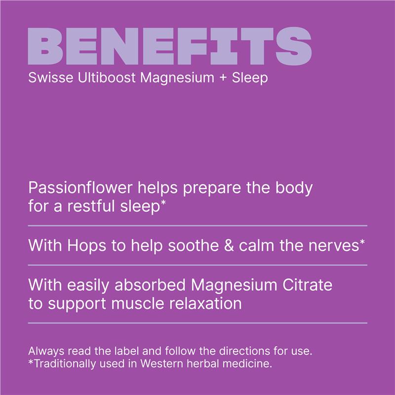 Swisse Ultiboost Magnesium + Sleep 60 Tablets