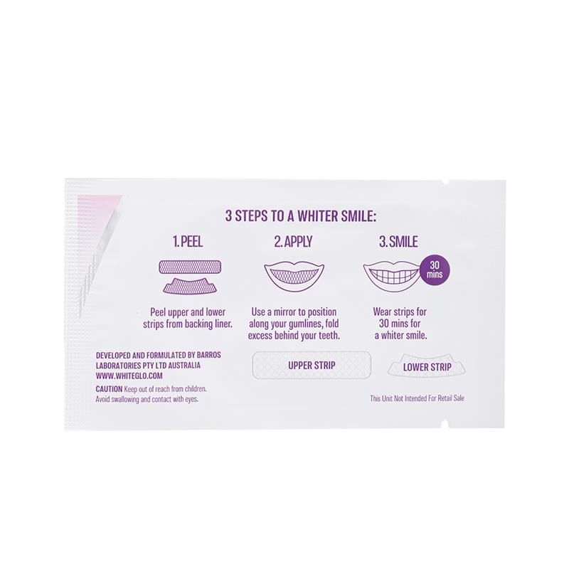 White Glo Purple Teeth Strips Express Glo