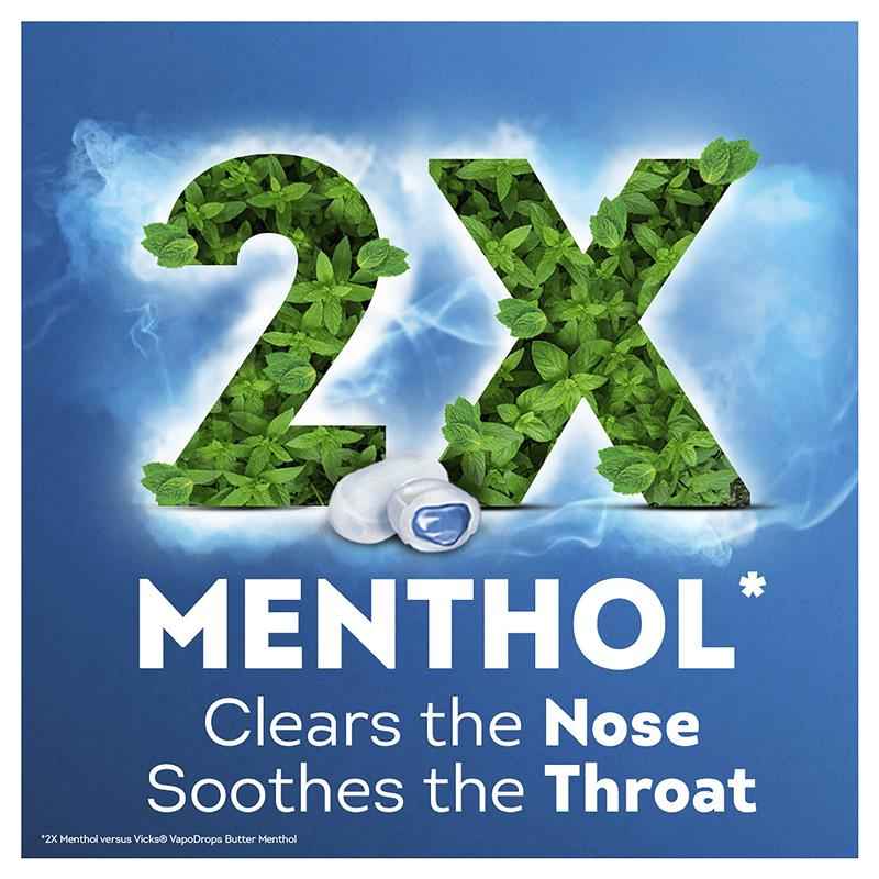 Vicks VapoDrops Xtra Strong Menthol Blast 16 Lozenges