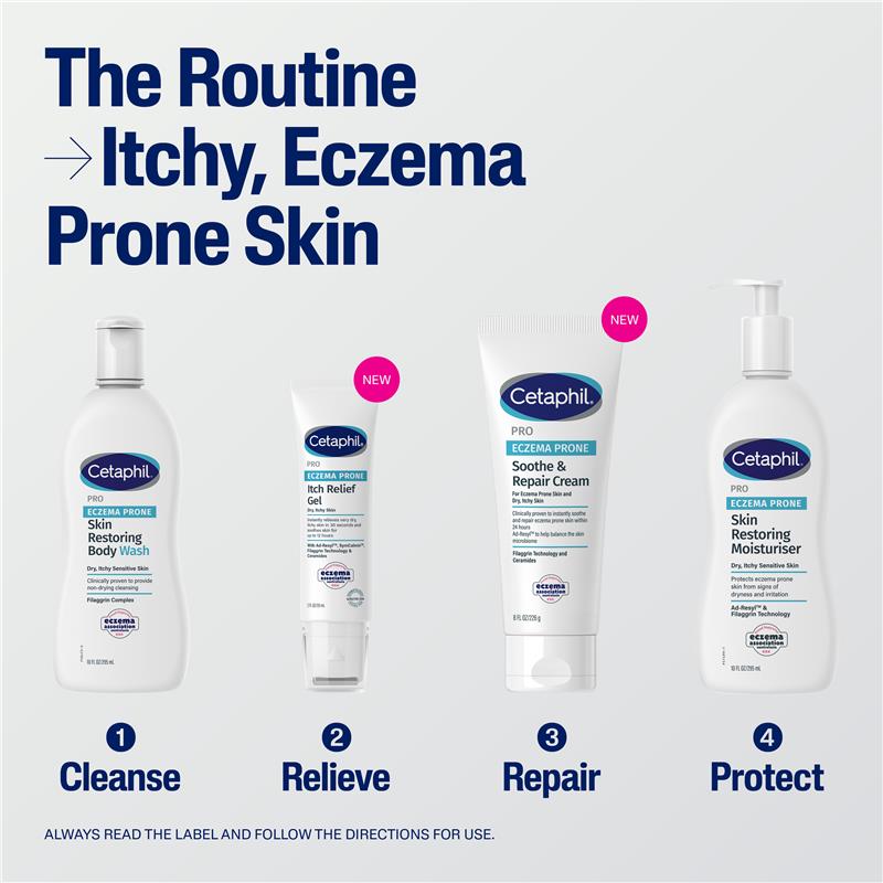 Cetaphil Pro Eczema Prone Skin Restoring Body Wash 295ml