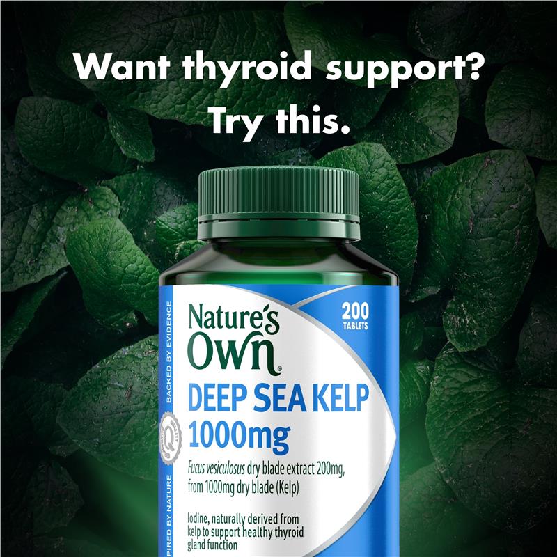 Nature's Own Kelp 1000mg 200 Tablets - GimmeNow