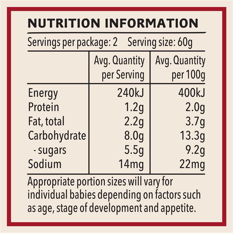 Heinz Vanilla Custard 120g Pouch 120g 6m+