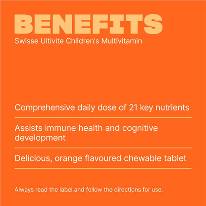 Swisse Children's Ultivite Multivitamin 120 Chewable Tablets