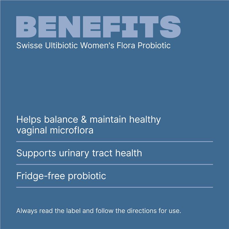 Swisse Ultibiotic Womens Flora Probiotic 30 Capsules
