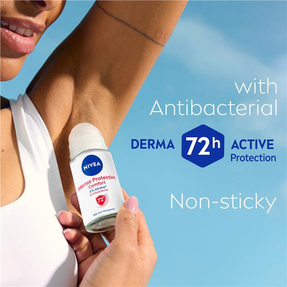 NIVEA Intense Protection Comfort Roll On Deodorant 72H Protection 50ml - GimmeNow