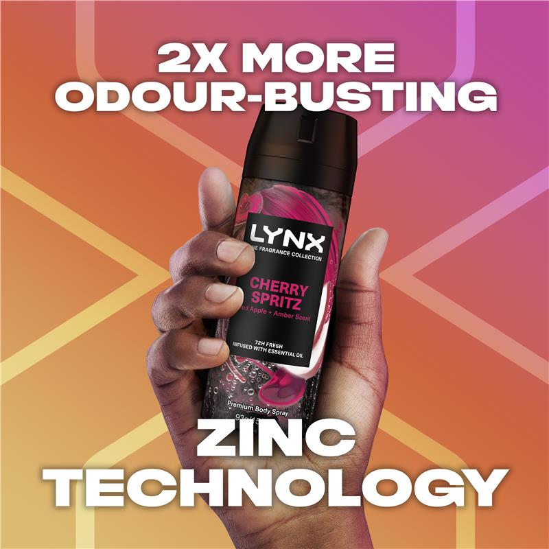Lynx Fine Fragrance Premium Body Spray Cherry Spritz 150ml