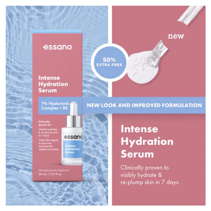 Essano Intense Hydration Hyaluronic Acid Concentrated Serum 30ml