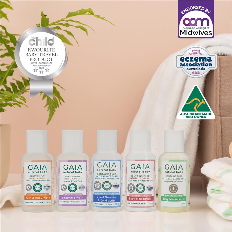 Gaia Natural Baby Starter Kit 5 x 50ml