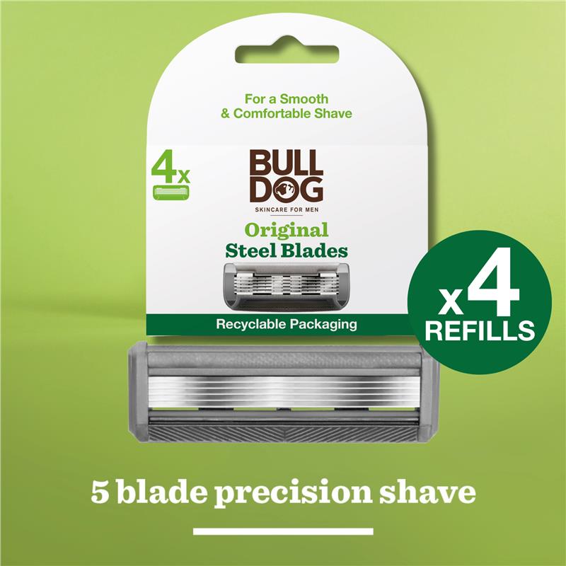 Bulldog Original Steel Blades 4 Pack
