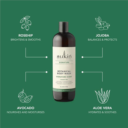 Sukin Signature Botanical Body Wash 500ml