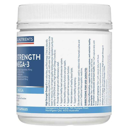 Ethical Nutrients High Strength Omega-3 120 Capsules