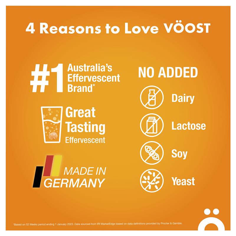 Voost Hydrate Orange Effervescent Tablets 60 Pack Exclusive Size
