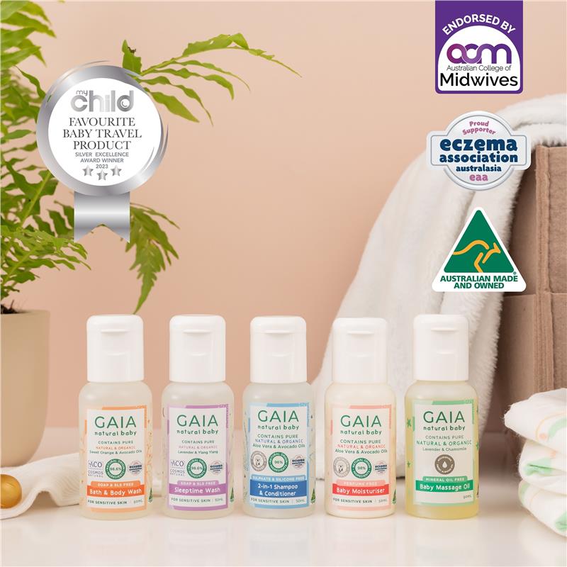 Gaia Natural Baby Starter Kit 5 x 50ml