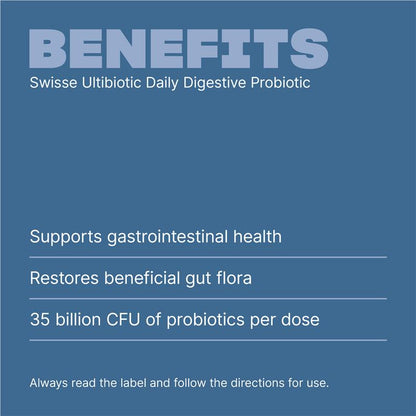 Swisse Ultibiotic Daily Digestive Probiotic 90 Capsules