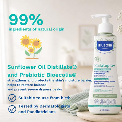 Mustela Stelatopia+ Lipid Replenishing Cream 300ml